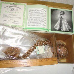 Ashton Drake Rapunzel Bride 14" Porcelain DOLL, 1998, Gaby Rademann MIB
